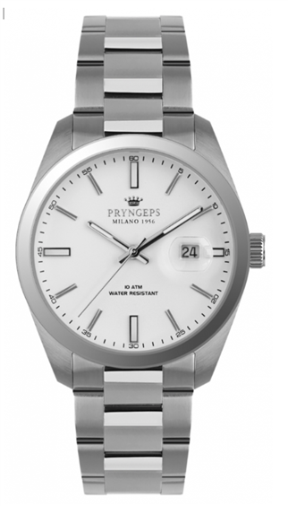 Armbanduhr Pryngeps Herr Torino in Stahl A1071WH - A1071WH